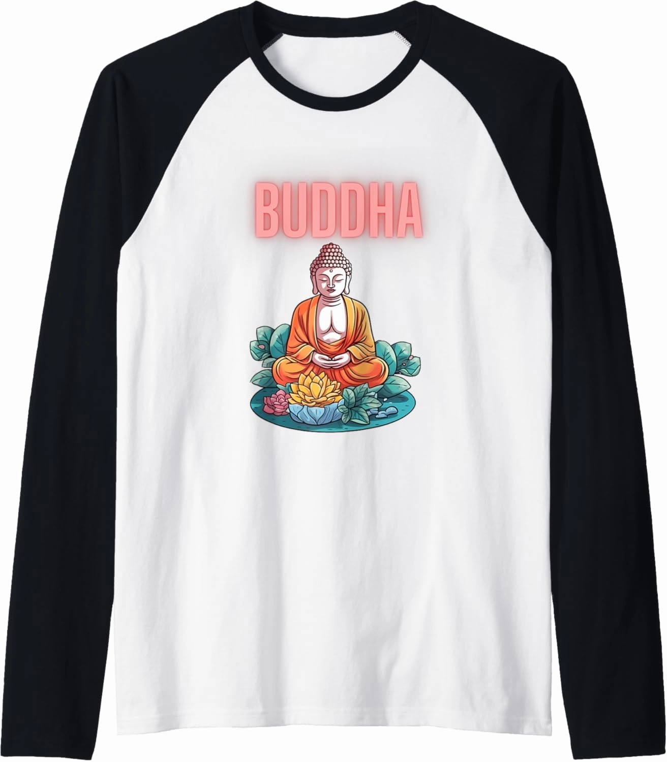 Neon Buddha Raglan Baseball Tee