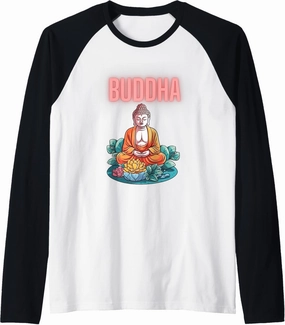 Neon Buddha Raglan Baseball Tee