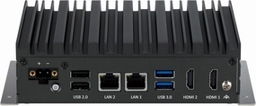 Neu-X101-6C-DC-AIC, Fanless Industrial Mini PC, Intel Celeron J3455 Processor, 8GB RAM, 128GB SSD, Dual LAN, 6X COM Ports, Windows 10 IoT – Compact Edge Computing Solution for IoT & Automation