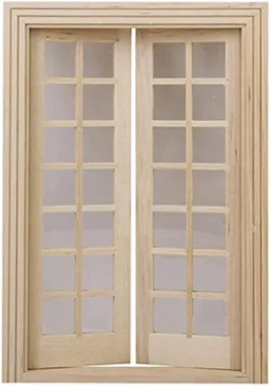 NOLITOY Model Landscape House Supplies Doll DIY Dollhouse Panel Frame Wood Topper Door: Shutters Accessoreis Window : Doors Mini Craft Decorations Accessories Home Wooden