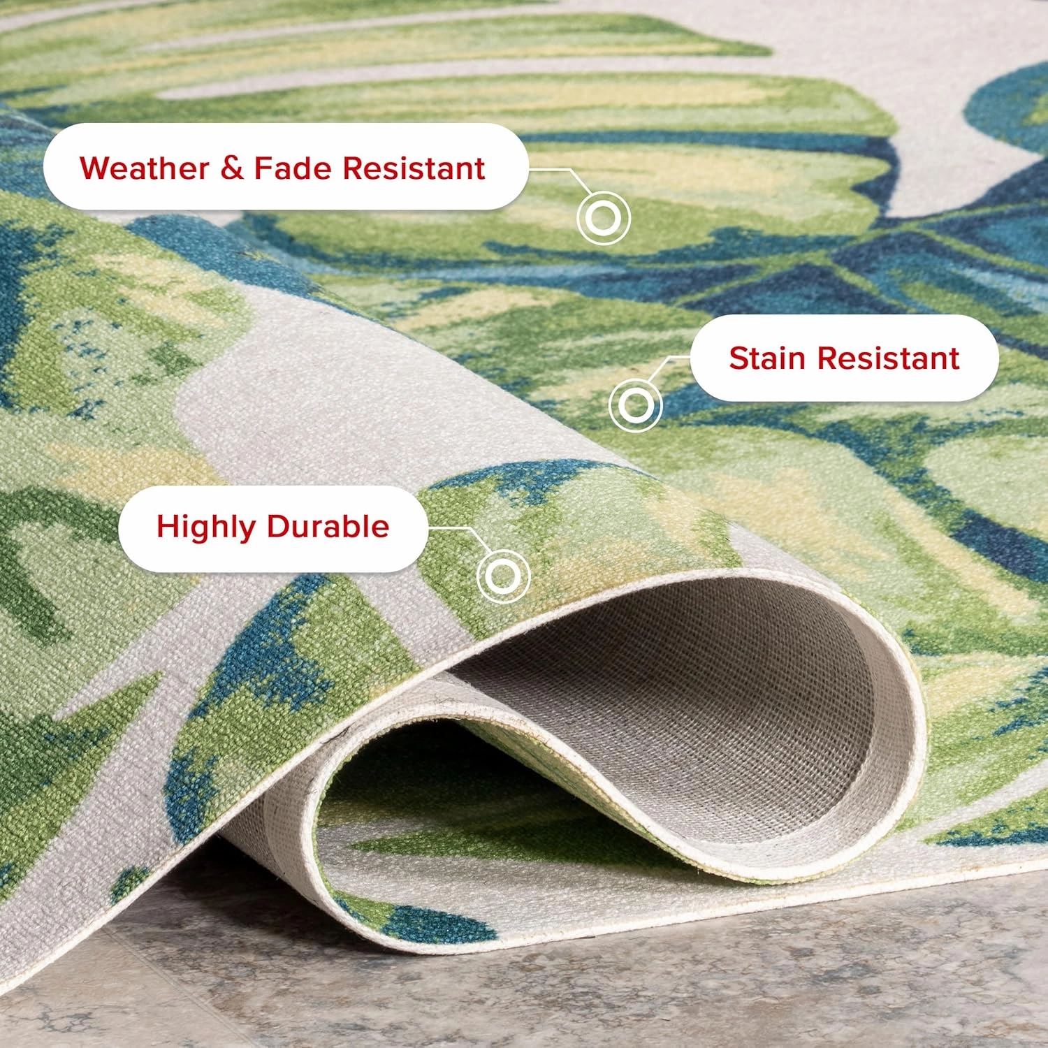 nuLOOM Lisa Floral Indoor/Outdoor Runner Rug, 2'7" x 6', Multi