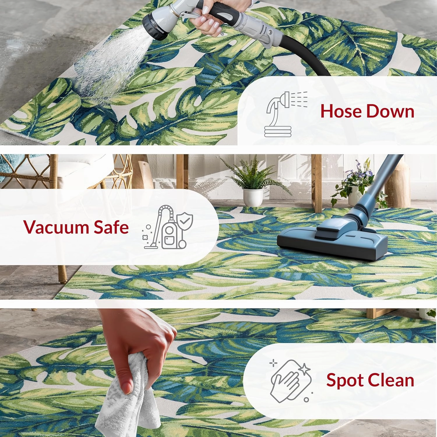 nuLOOM Lisa Floral Indoor/Outdoor Runner Rug, 2'7" x 6', Multi