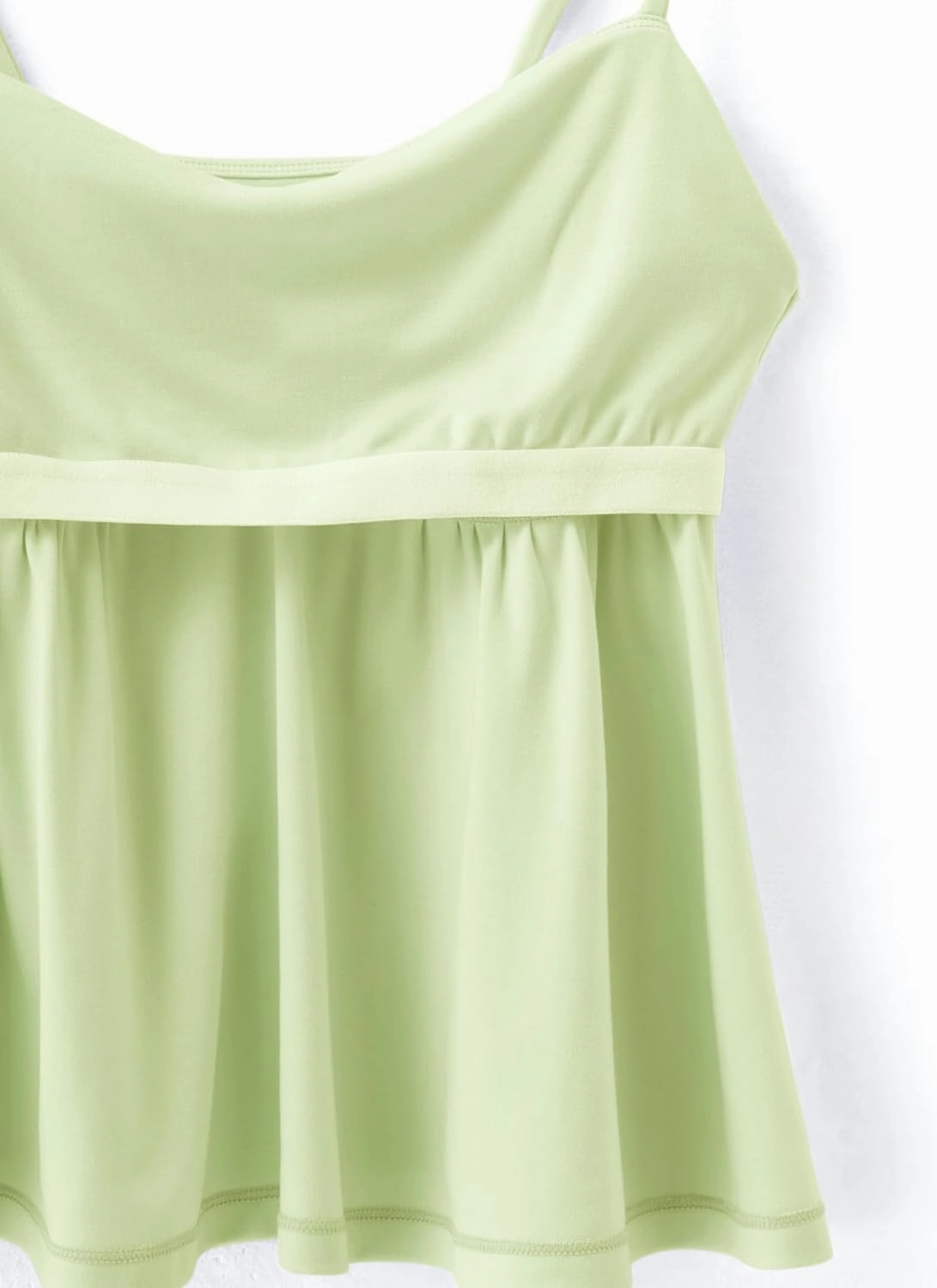 OMKAGI Cute Peplum Camisole Tops for Women Built in Bra Sleeveless Going Out Tank Top
