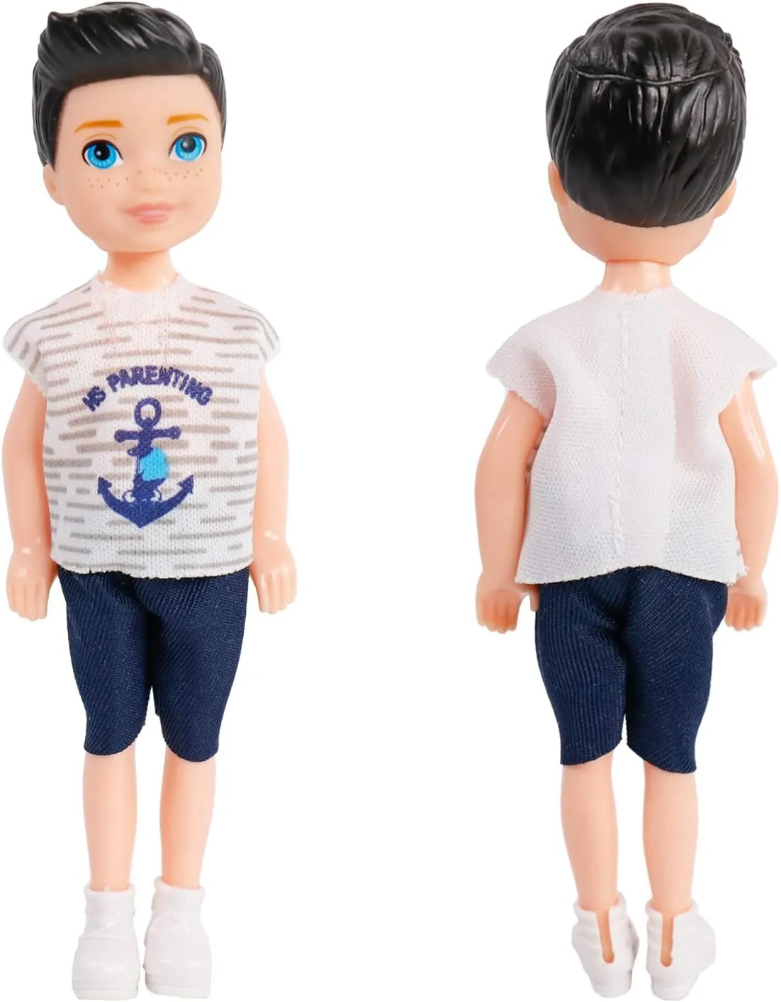 ONEST 10 Sets 5 Inch Mini Dolls with Doll Clothes Party Grown Outfits Doll Accessories for Kids