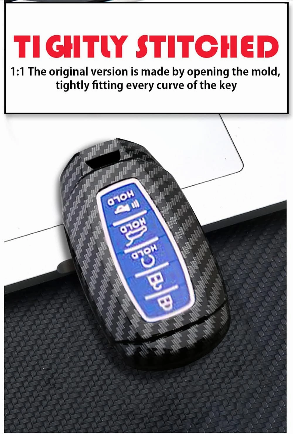 ontto Car Key Cover Case Key Fob Holder Protector Fit for Hyundai Palisade Kona Veloster i30 Ix35 Solaris Azera Grandeur Ig