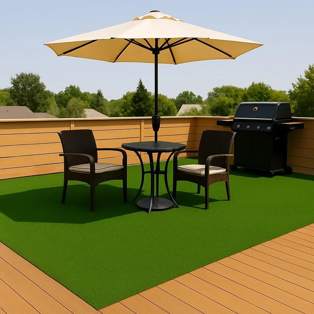 Ottomanson Artificial Turf Golf Hitting Mat 3' x 30' Indoor/Outdoor Waterproof Synthetic Fake Grass for Putting Practice Baseball Football Sports Gym Backyard, Custom Size 2' up to 30'