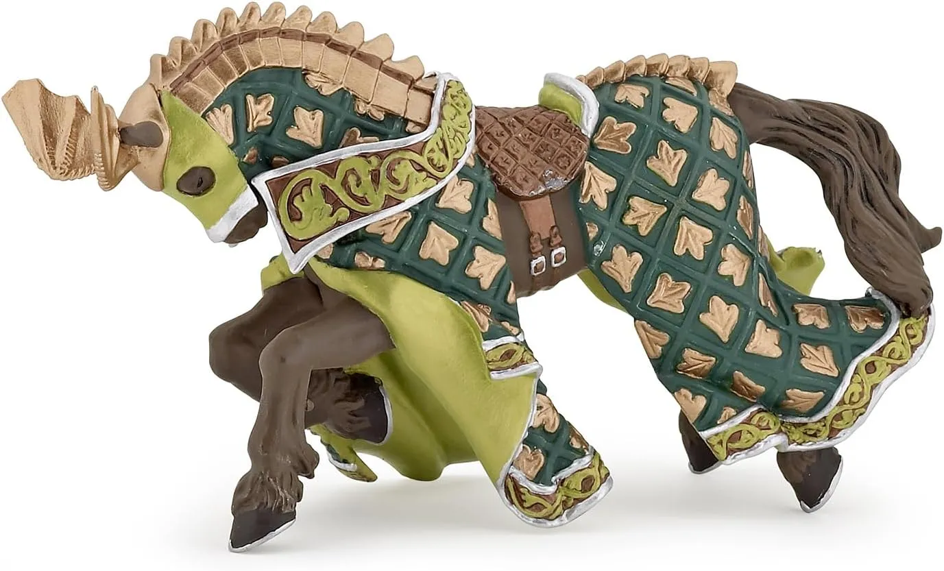 Papo Weapon Master Dragon Horse Toy, Green/Gold