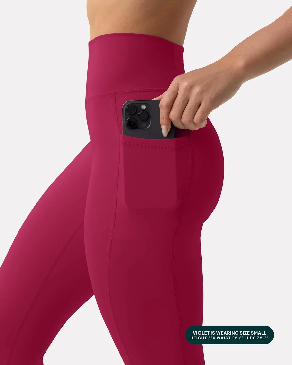 PAVOI ACTIVE Leggings with Pockets | Compressive High Waisted Butt Sculpting Women's Full Length Workout Pants | HiPerform