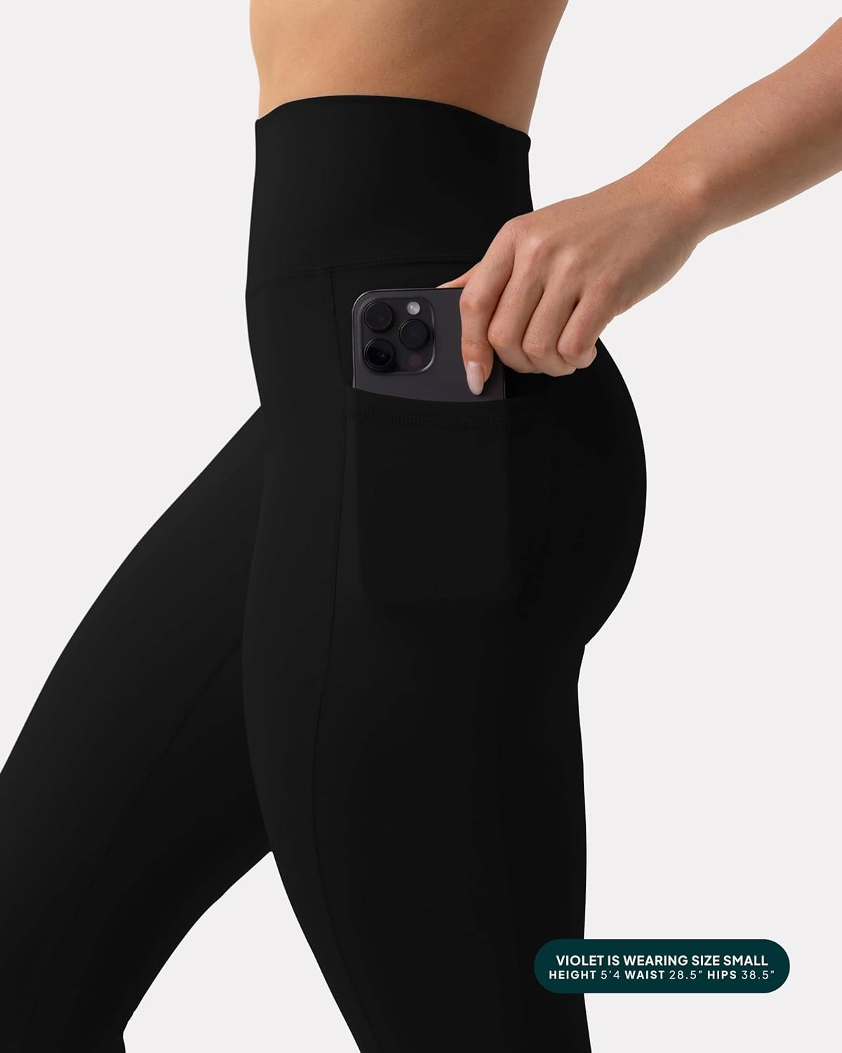 PAVOI ACTIVE Leggings with Pockets | Compressive High Waisted Butt Sculpting Women's Full Length Workout Pants | HiPerform
