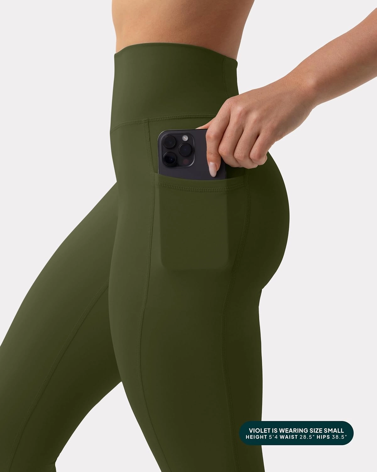 PAVOI ACTIVE Leggings with Pockets | Compressive High Waisted Butt Sculpting Women's Full Length Workout Pants | HiPerform