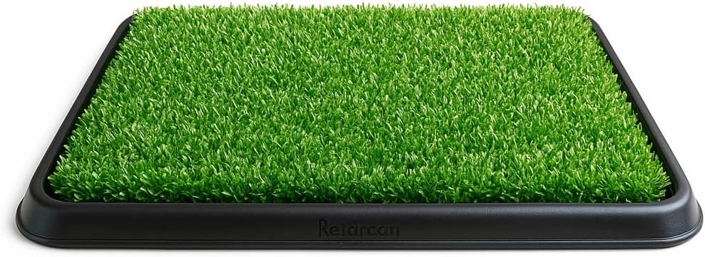 Pet Green Potty Training Toilet Artificial Grass Pad – Sustainable Dog Grass Pad with Tray for Apartment, Home – Dog Potty Tray Pet Mat for Easy Training – Easy to Clean – Extra Refill Available