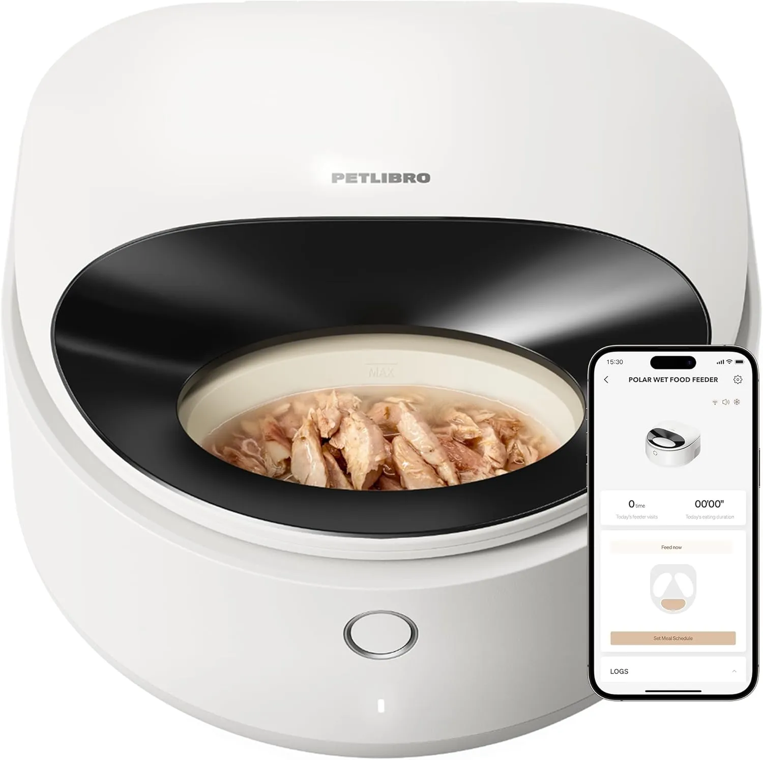 PETLIBRO Automatic Cat Feeder Wet Food Refrigerated New Upgraded APP Control,3 Days Freshness 3 Meals,Semiconductor Cooling&Quick Chills Wet Food Dispenser,Polar WiFi Timed Auto Pet Feeder for Cat Dog