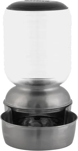 Petmate REPLENDISH Stainless Gravity Feeder, 5 Pound, Made in USA