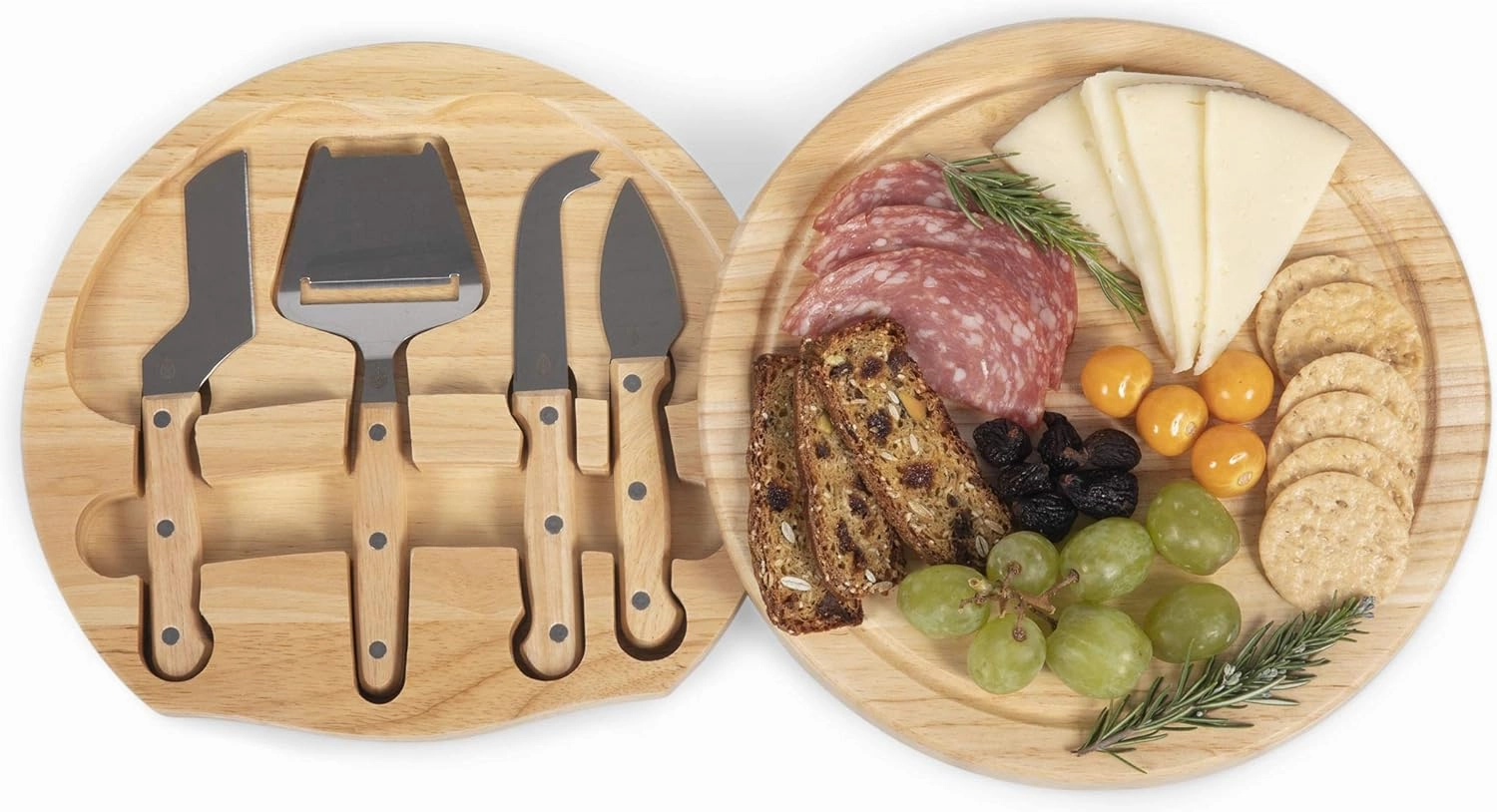 PICNIC TIME NFL Circo Cheese Board and Knife Set - Charcuterie Board Set - Wood Cutting Board