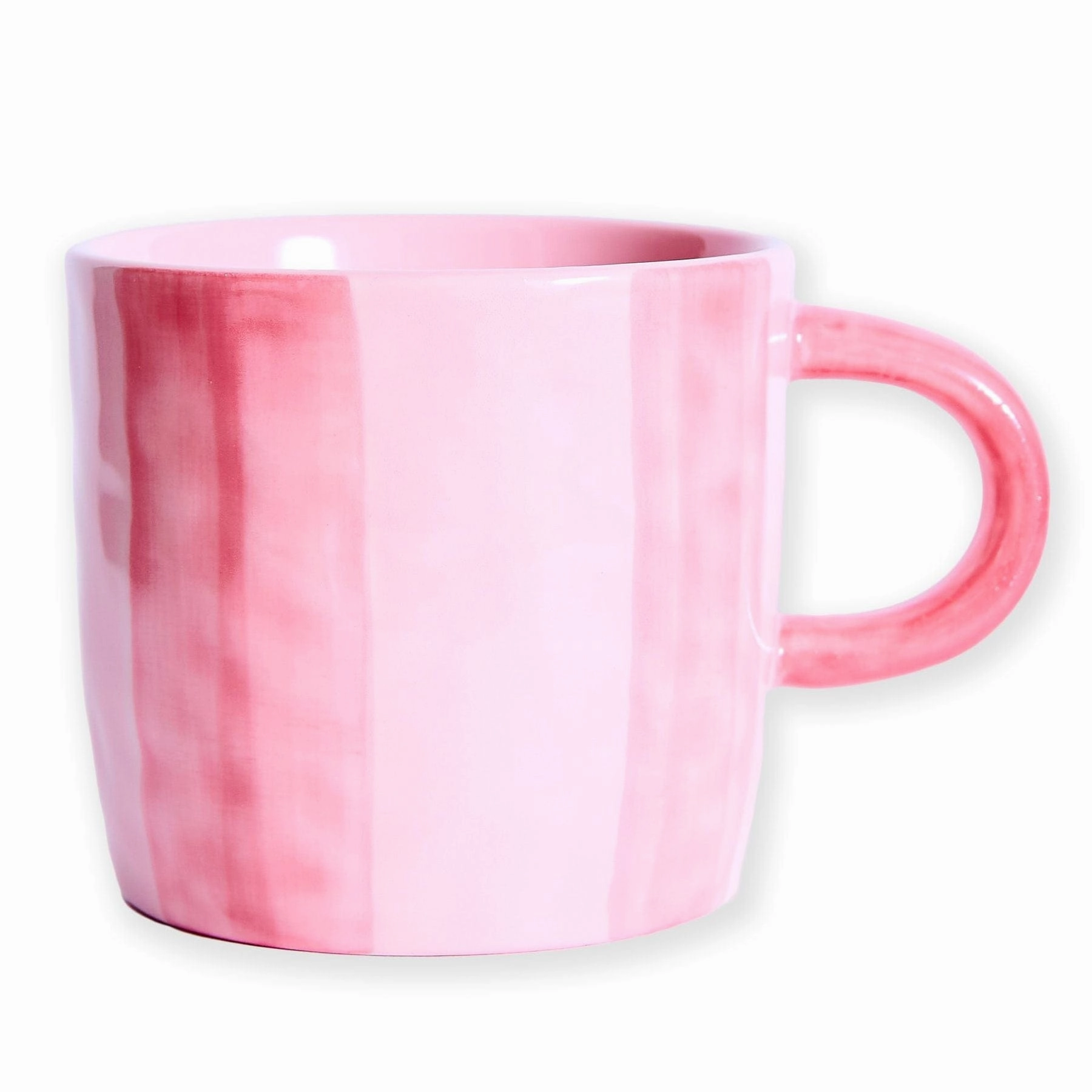 Pink Stripe Mug 2P Set One Size