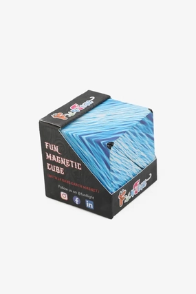 Plastic Fun Magnetic Cube For Kids (BLUE)
