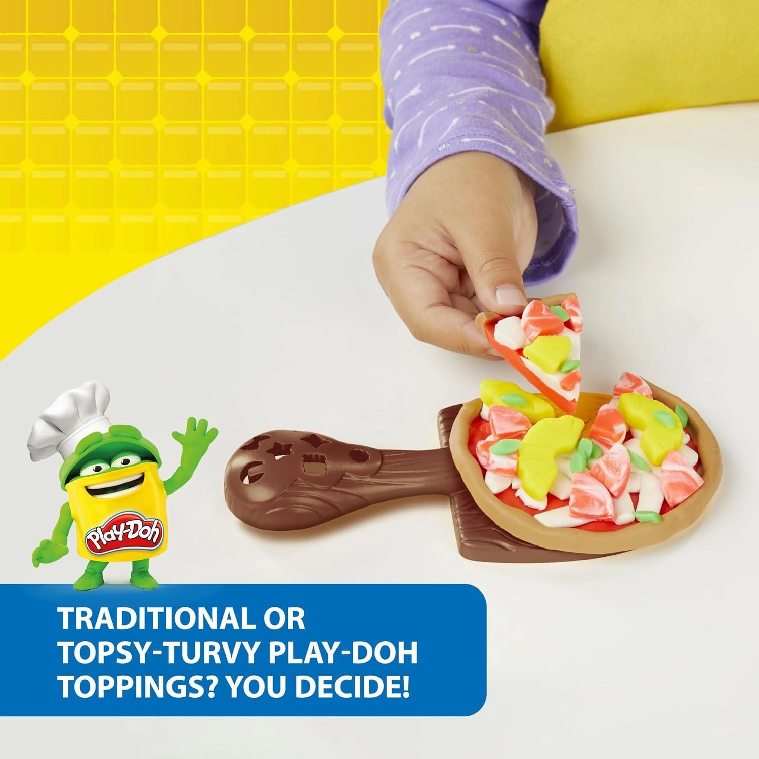 Play-Doh Stamp 'N Top Pizza Oven Toy with 5 Non-Toxic Colors
