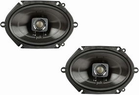 Polk Audio DB572 DB  Series 5" x 7" Coaxial Speaker for Car & Marine, 2-Way Boat & Car Audio Speaker, 35-22kHz Frequency Response, Polypropylene Woofer Cone & 3/4" Silk Dome Tweeter, Easy Installation