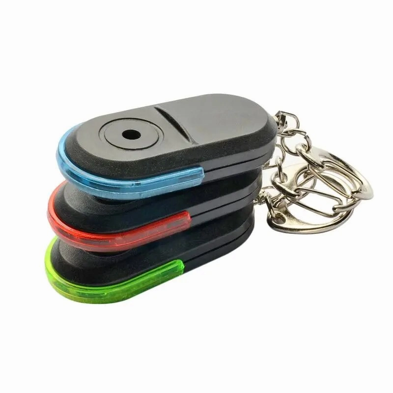 Portable Wireless Anti-Lost Alarm Key Finder Locator Keychain Whistle Sound LED Light Mini Search Anti Lost Key Finder Styling