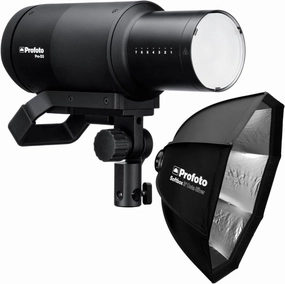 Profoto Pro-D3 750W Industrial-Grade Monolight Bundle with Profoto Softbox 3-Feet Octa (Silver) (2 Items)