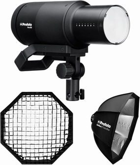 Profoto Pro-D3 Industrial-Grade 1250W Monolight 1250W Bundle Profoto Softbox 3-Feet Octa Silver and Profoto Softgrid 3-Feet Octa (3 Items)