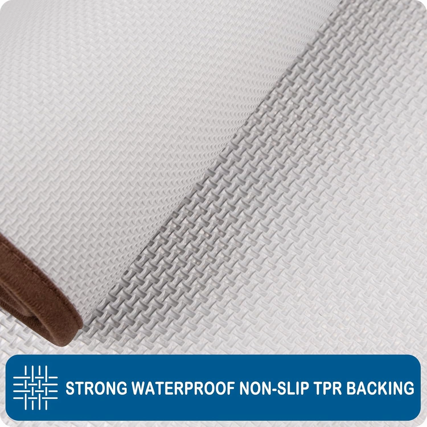 PURRUGS Machine Washable Kitchen Rug 24" x 35.5", Non-Slip/Skid Kitchen Runner Rugs & Floor Mats, Super Absorbent Soft Standing Mats for Kitchen, Sink & Laundry, Brown