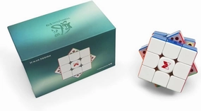 QY X Man Tornado V4 M UV Coated 2024 Magnetic Speed Cube 3x3 Stickerless (Pioneer UV Version)