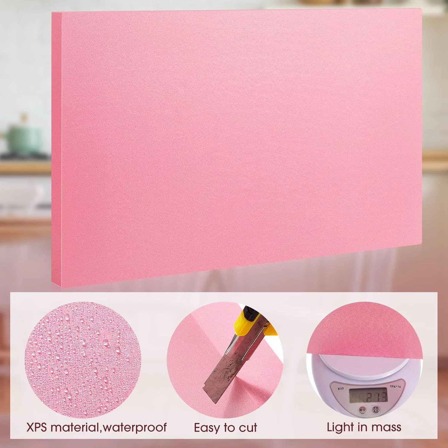 Ramede XPS Foam 15 x 12 Thick Polystyrene Rectangles Foam Board Craft for DIY Modeling Art Supplies(4 Pcs,1 Inch Thick)