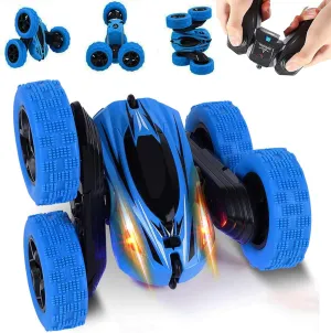 Remote Control Car RC Stunt Car Toy, Double Sided 360°Rotating Tumbling Rechargeable Car, High Speed 2.4Ghz Remote Control Race Car, 4WD Off Road Vehicle, 3D Deformation Car 1:24, Great Gift for Kids