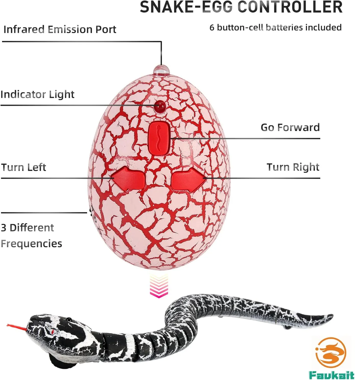 Remote Control Snake Toy RC&Robot Electric Snake Toy Fast Moving of Fake Rattlesnake Christmas Halloween Toys Party Favor Gifts Joke Prank for Kids Boys(Black)
