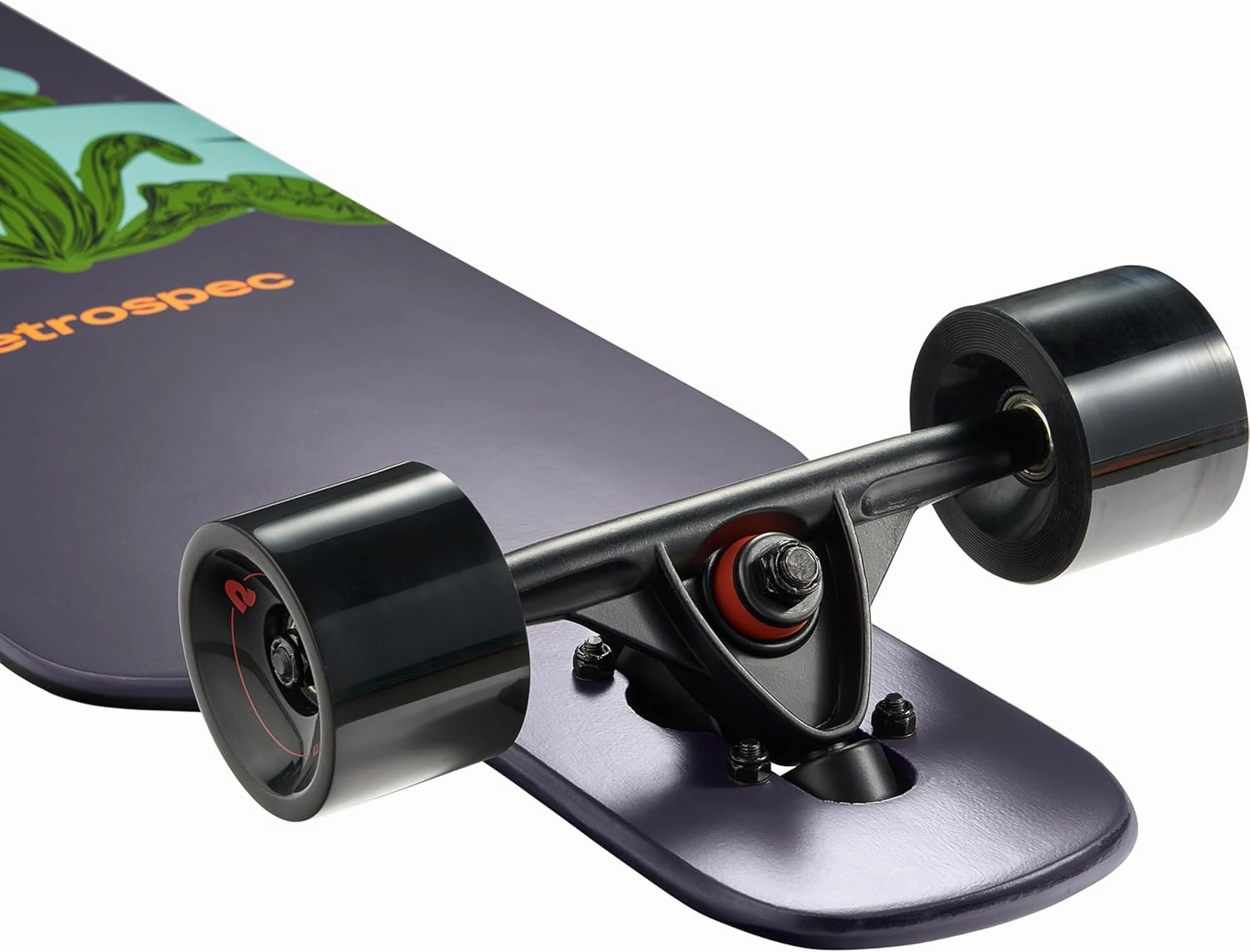 Retrospec Rift Drop-Through Longboard Skateboard Complete Canadian Maple Wood Cruiser w/Drop-Through Trucks for Commuting, Cruising, Carving & Downhill Riding