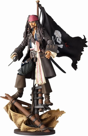 Revoltech Pirates of the Caribbean Jack Sparrow Total Height Approx. 5.3 inches (135 mm), Non-scale, PVC & ABS, Painted Action Figure