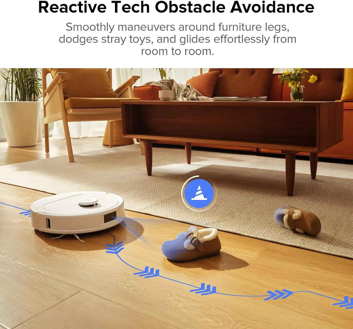 roborock Qrevo Pro Robot Vacuum and Mop with FlexiArm Design Edge Mopping, Dynamic Hot Water Mop Washing and Drying, Intelligent Dirt Detection, 7,000 Pa Suction, Ideal for Carpets
