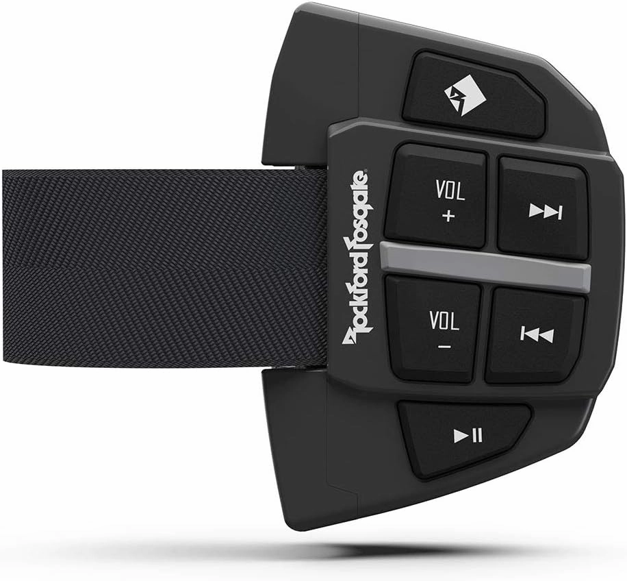 Rockford Fosgate PMX-BTUR Universal Bluetooth Steering Wheel Remote Controller for Car, Truck, Boat, Motorcycle or UTV