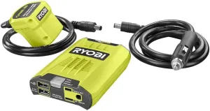 RYOBI 18V ONE  120 Watt Automotive Power Source/Inverter - RYI120AVNM