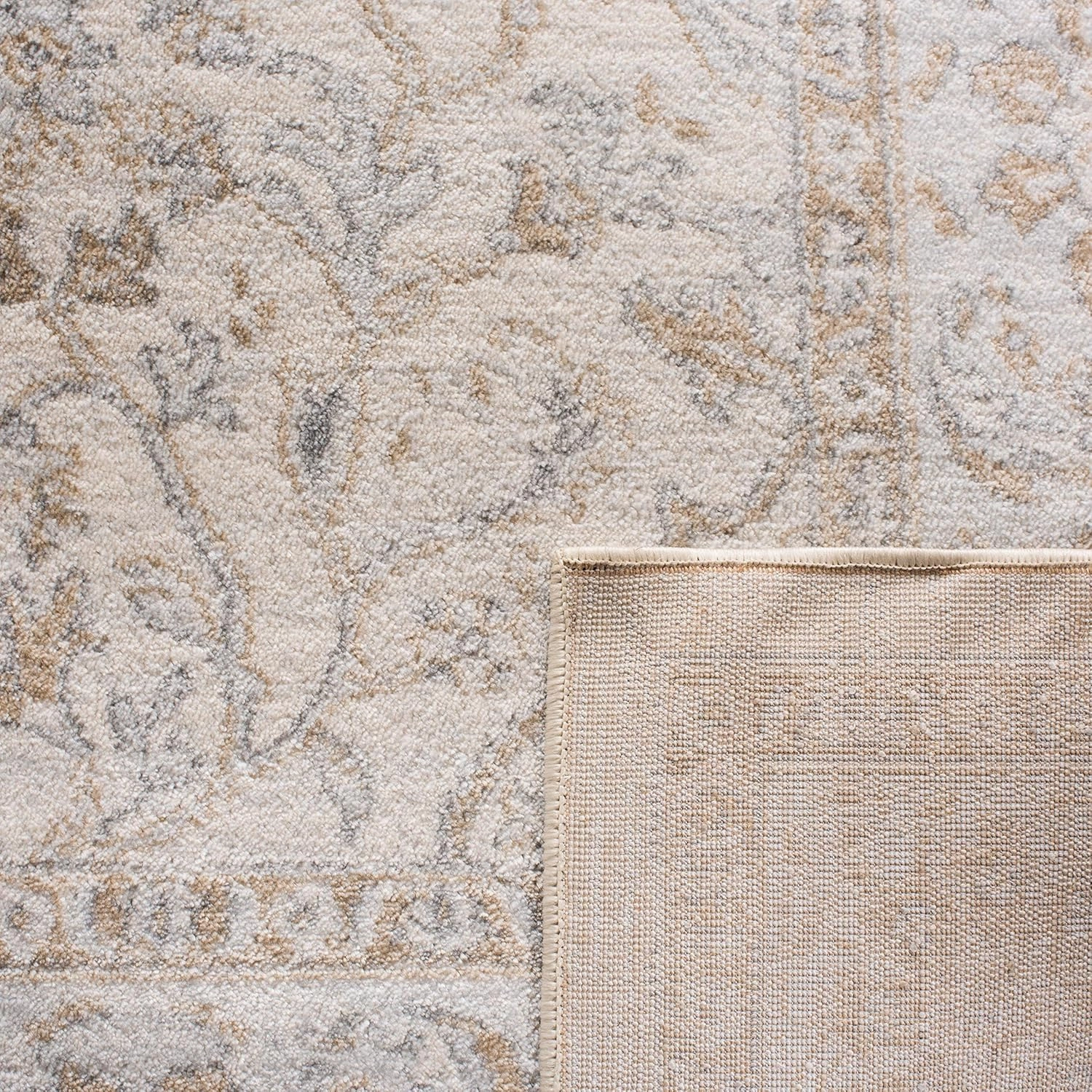 SAFAVIEH Area Rug 8x10 - Isabella Collection - Large - Cream & Beige, Oriental Design, Non-Shedding & Easy Cleaning, Ideal for Living Room, Bedroom, Office, Dining Space (ISA912A)