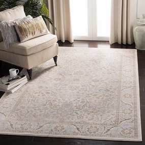 SAFAVIEH Area Rug 8x10 - Isabella Collection - Large - Cream & Beige, Oriental Design, Non-Shedding & Easy Cleaning, Ideal for Living Room, Bedroom, Office, Dining Space (ISA912A)