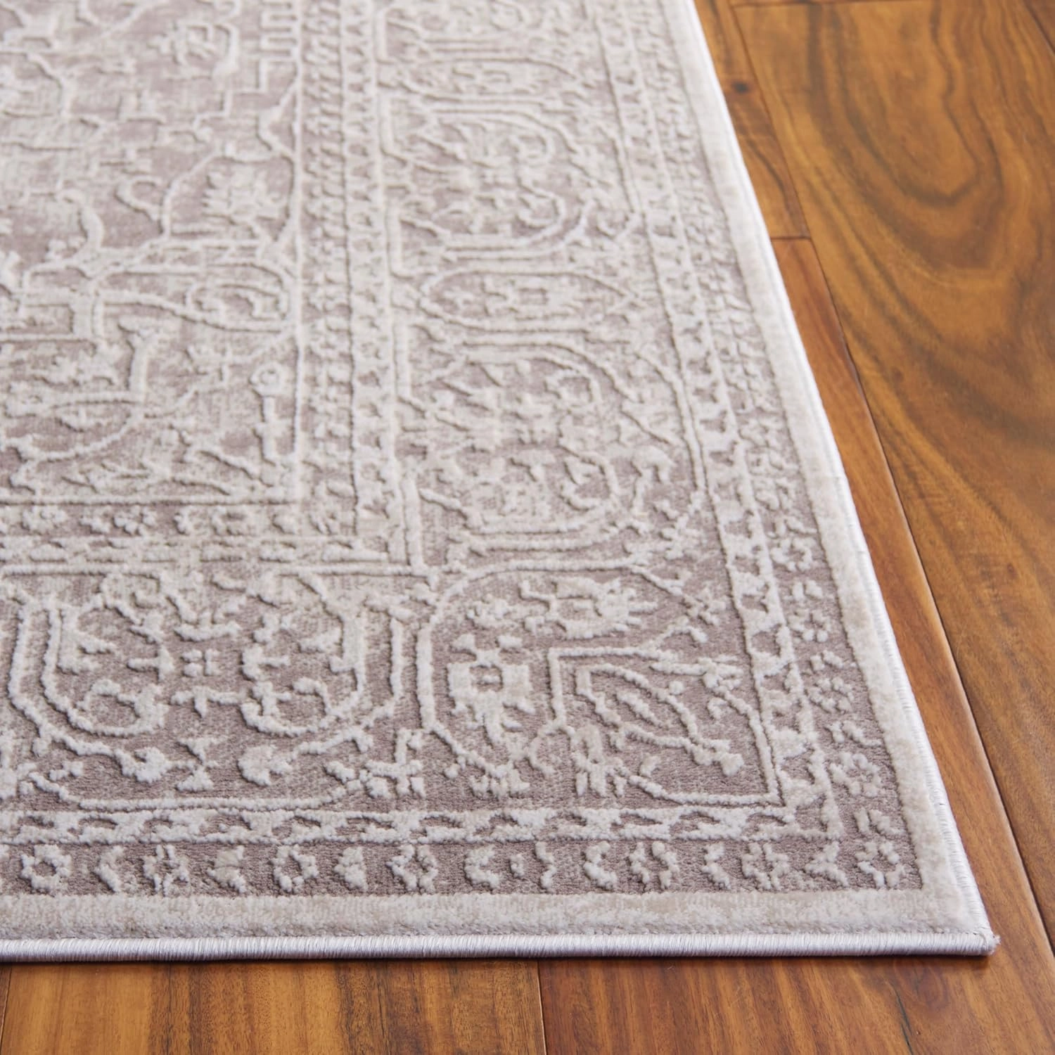 SAFAVIEH Area Rug 8x10 - Reflection Collection - Large - Beige & Cream, Non-Shedding & Easy Cleaning, Ideal for Living Room, Bedroom, Office, Dining Space (RFT670A)