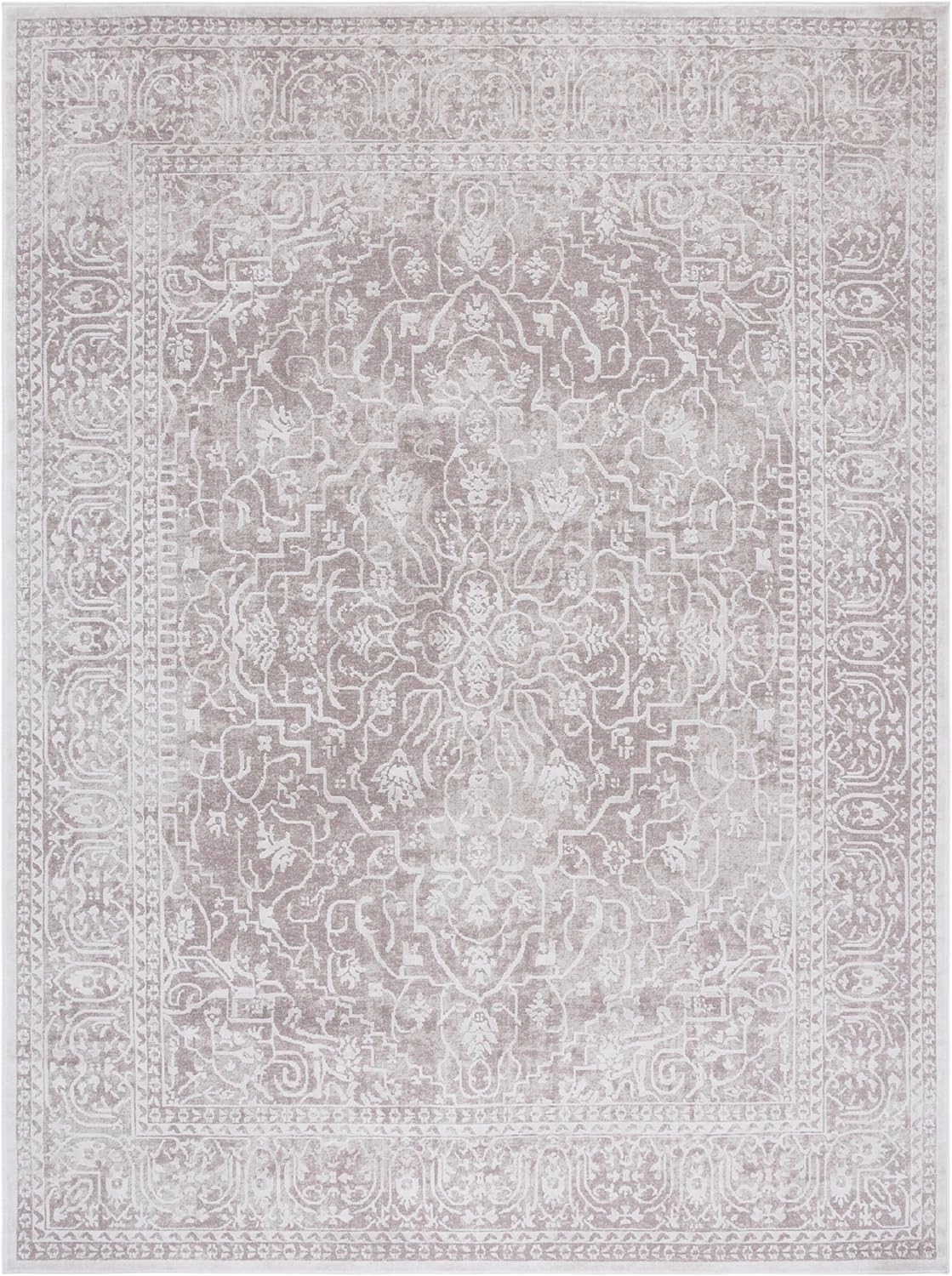 SAFAVIEH Area Rug 8x10 - Reflection Collection - Large - Beige & Cream, Non-Shedding & Easy Cleaning, Ideal for Living Room, Bedroom, Office, Dining Space (RFT670A)