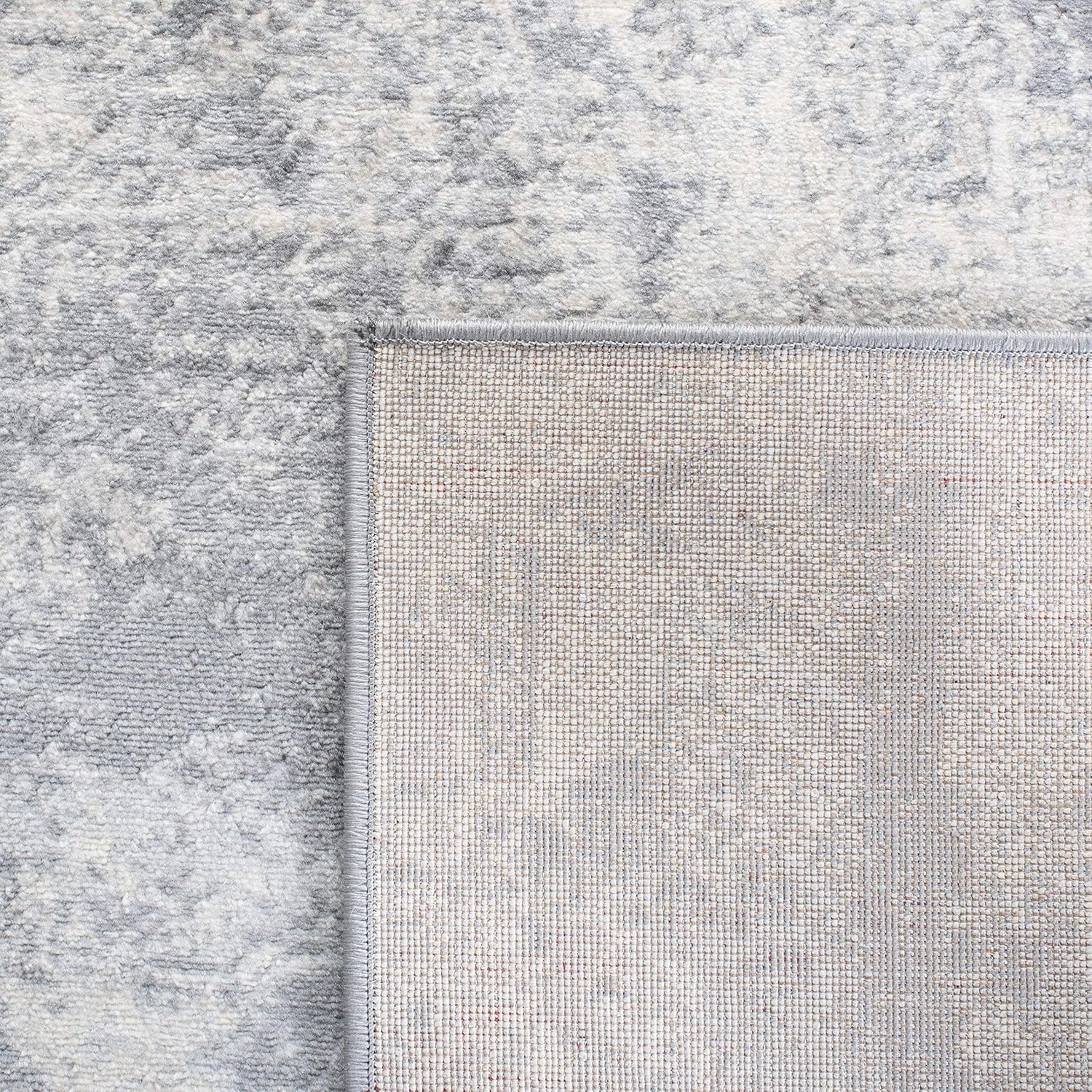 SAFAVIEH Brentwood Collection 6' x 9' Grey/Ivory BNT822H Modern Abstract Non-Shedding Living Room Bedroom Dining Home Office Area Rug