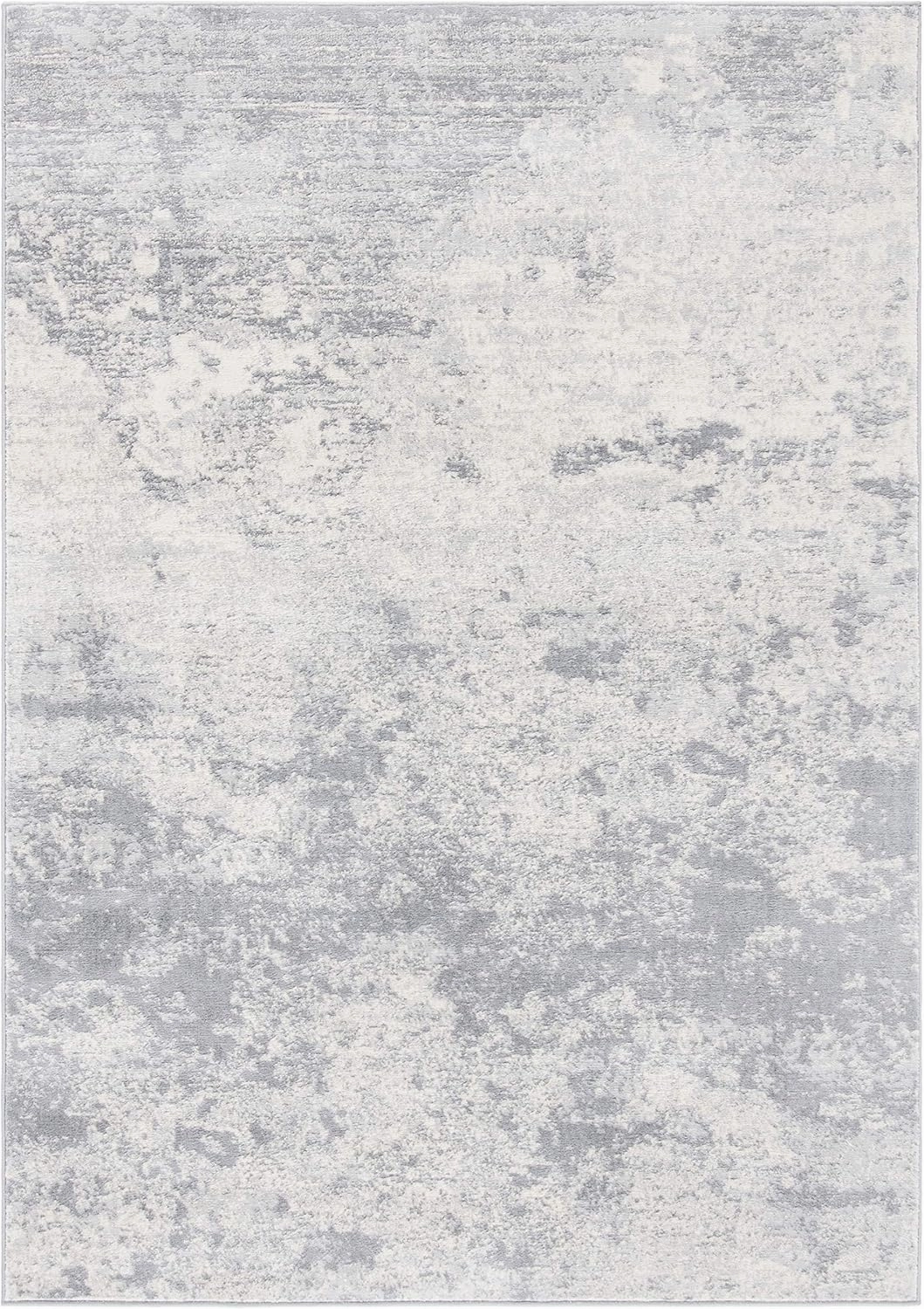 SAFAVIEH Brentwood Collection 6' x 9' Grey/Ivory BNT822H Modern Abstract Non-Shedding Living Room Bedroom Dining Home Office Area Rug