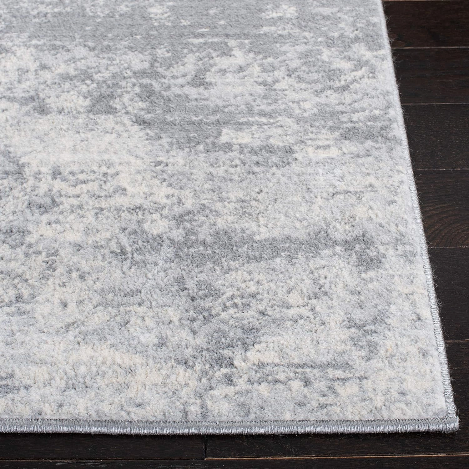 SAFAVIEH Brentwood Collection 6' x 9' Grey/Ivory BNT822H Modern Abstract Non-Shedding Living Room Bedroom Dining Home Office Area Rug