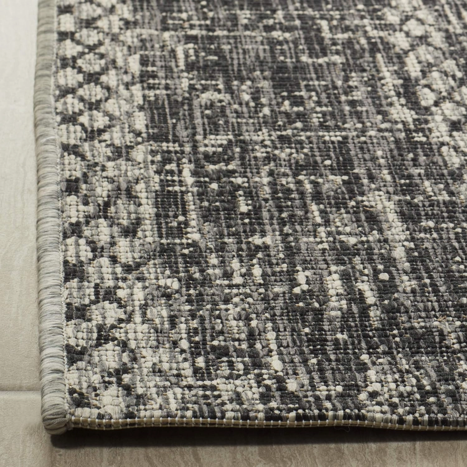 SAFAVIEH Courtyard Collection 2'3" x 8' Light Grey/Blue CY8736 Indoor/ Outdoor Waterproof Easy Cleaning Patio Backyard Mudroom Runner Rug