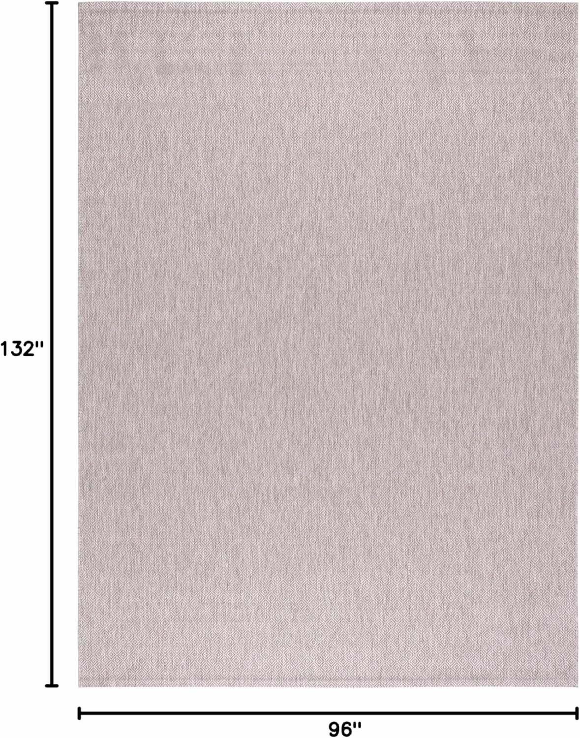 SAFAVIEH Courtyard Collection 8' x 11' Beige / Beige CY8520 Indoor/ Outdoor Waterproof Easy-Cleaning Patio Backyard Mudroom Area-Rug