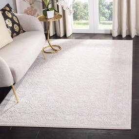 SAFAVIEH Reflection Collection Area Rug - 6' x 9', Creme & Ivory, Vintage Distressed Design, Non-Shedding & Easy Care, Ideal for High Traffic Areas in Living Room, Bedroom (RFT664D)