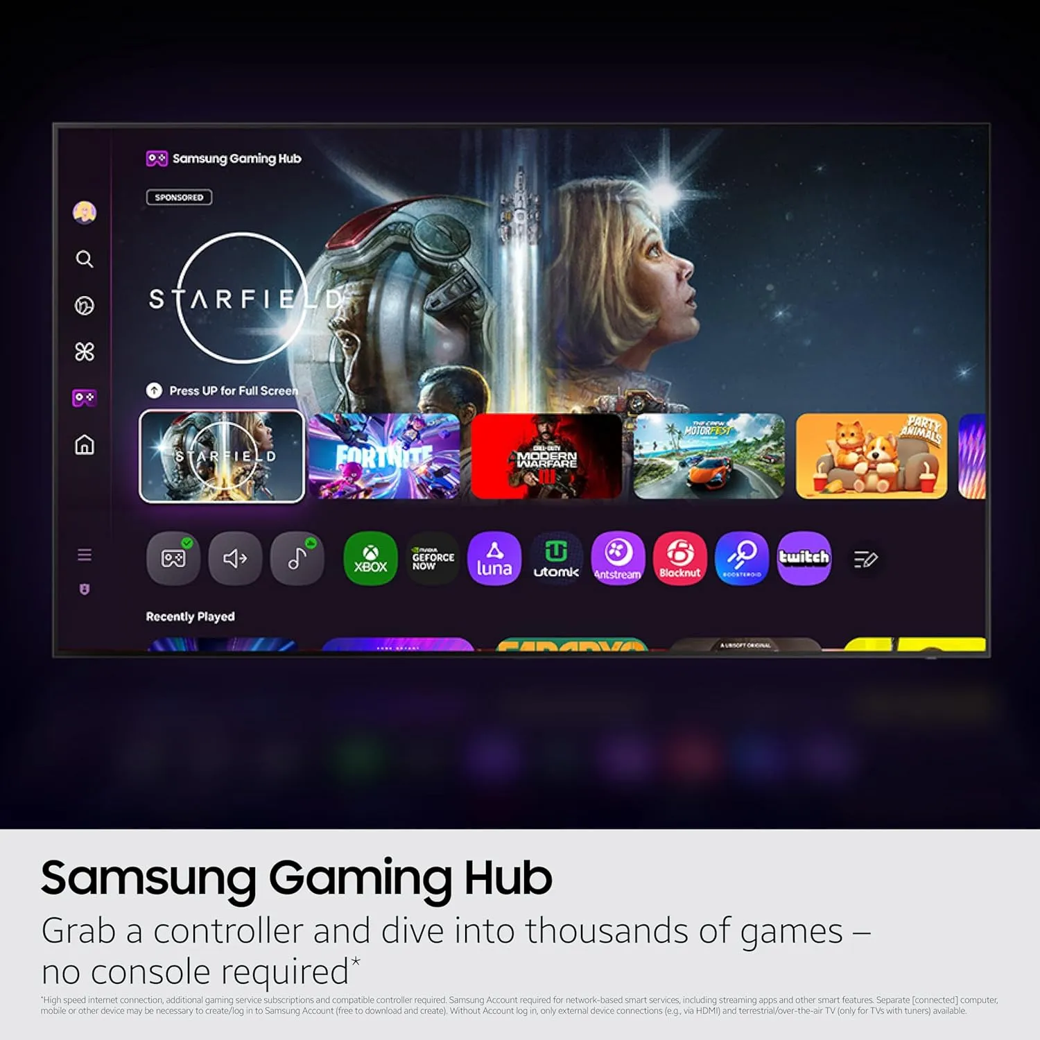 SAMSUNG 55-Inch Class Neo QLED QN70F 4K Mini LED Smart TV (2025 Model) NQ4 AI Gen2 Processor, Quantum Matrix Technology Slim, Motion Xcelerator 144Hz, Samsung Vision AI, Alexa Built-in