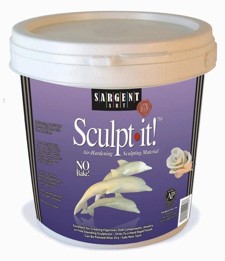Sargent Art® Sculpt-It! Air-Hardening Sculpting Material, White, 2 Lbs (discontinued)