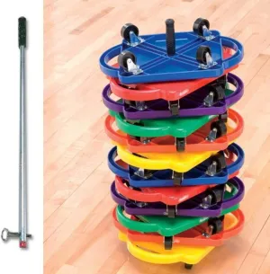 Scooter Board Storage Pole