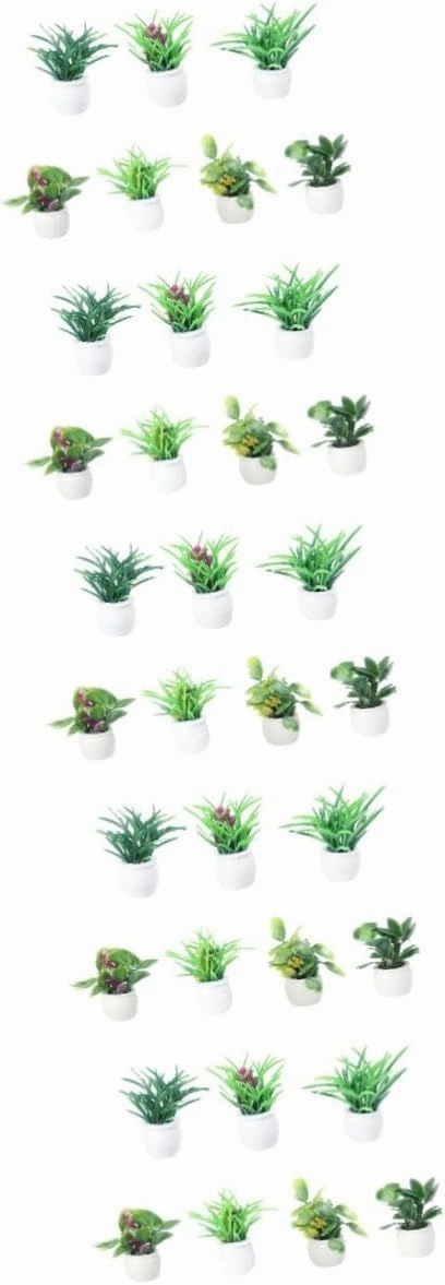 Sets Cute Plant Pots Miniature House Plants for Miniature Home Decor Pcs Random Style