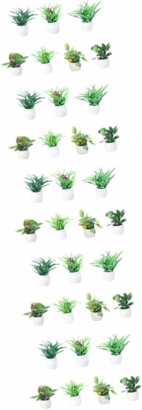 Sets Cute Plant Pots Miniature House Plants for Miniature Home Decor Pcs Random Style
